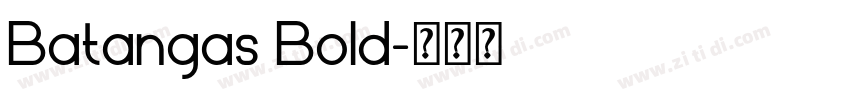 Batangas Bold字体转换